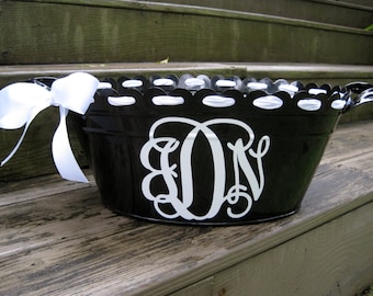 Personalized metal tub/ beverage bucket-assorted colors available