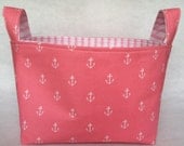 Anchor Basket-Anchor Fabric Storage Basket- Anchor Baby Gift- Fabric Basket