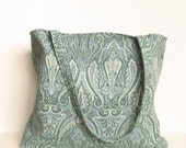 XL Blue Paisley Tote Bag - XL Bag - Diaper Bag - Travel Bag