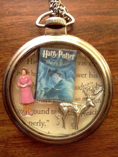 Harry Potter and the Order of the Phoenix Pocket Watch Themed Pendant Necklace