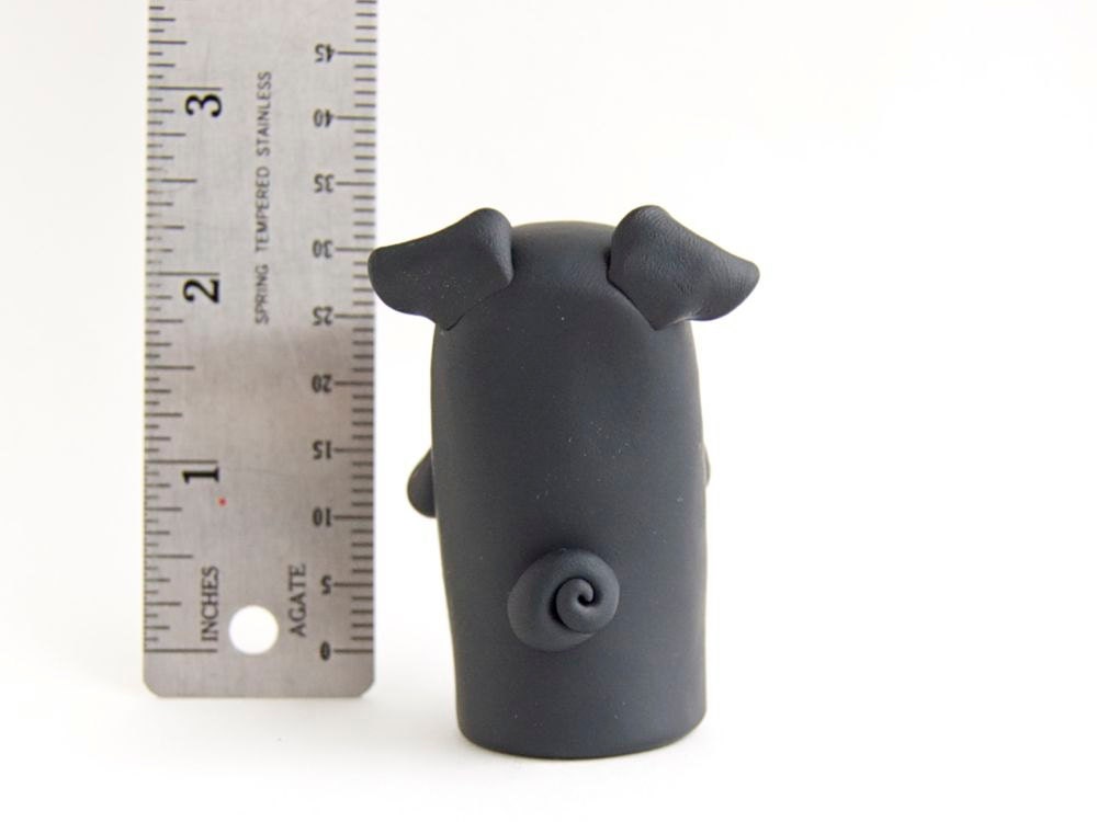 Black Pug Figurine by Bonjour Poupette