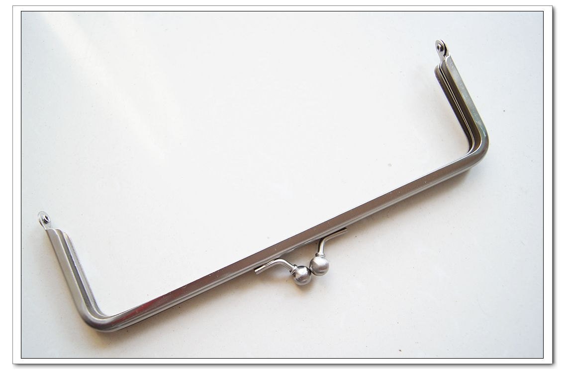 10pcs 18.5cm grey pearl  metal purse frame purse making supplies