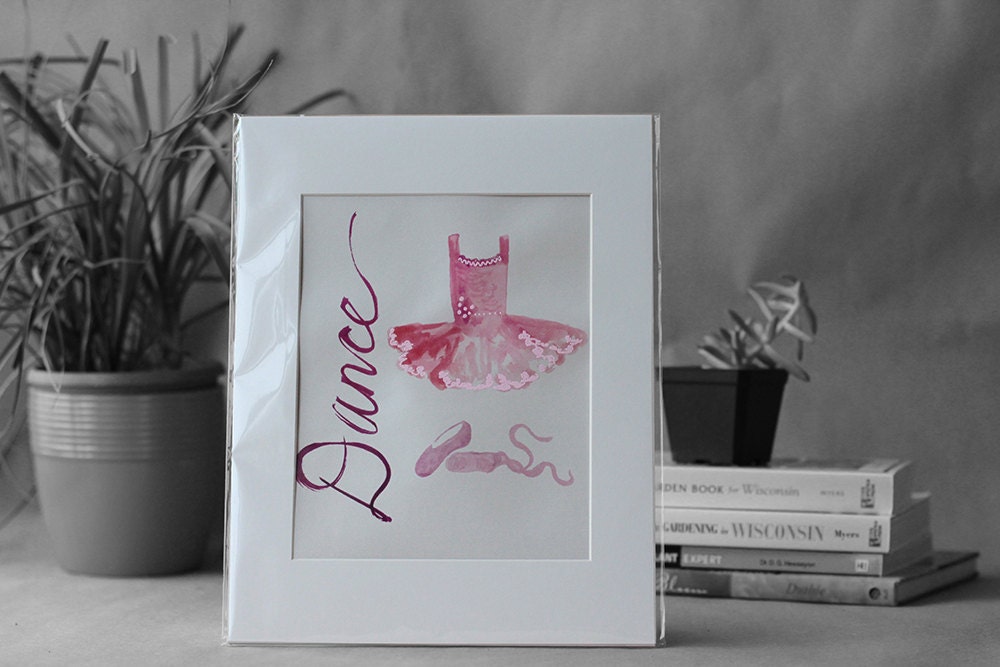 ballerina dance / ballet tutu toe shoe print with embossed accents