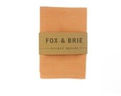 Peach Chambray Pocket Square