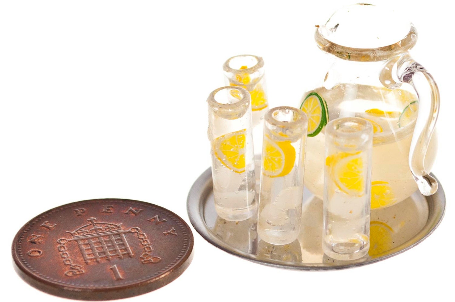ice water drink set miniature food