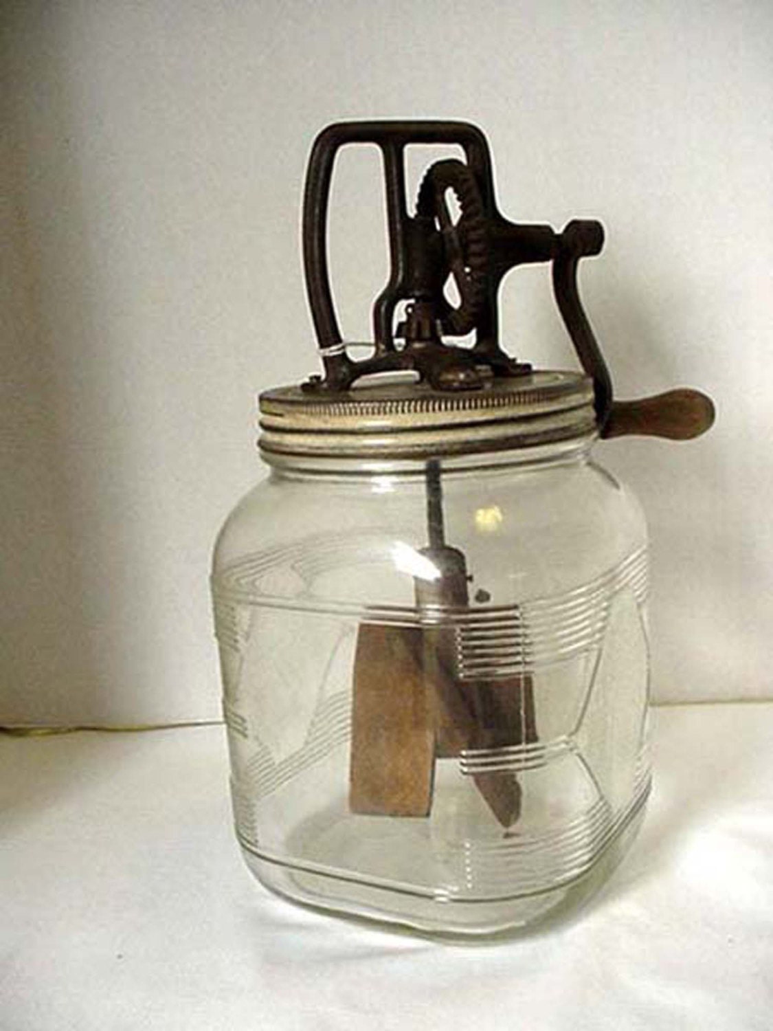 1920s Butter Churn with Wooden Paddles by DixieAntiques on Etsy