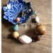 Chunky Beaded Bracelet, Funky Vintage Beads, Wood, Coral, Turquoise, Earth Tones, Eco Friendly Bohemian Jewelry