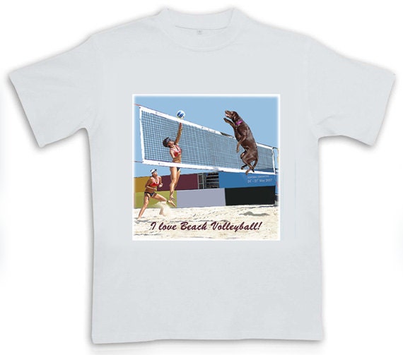 I love Beach Volleyball T Shirt