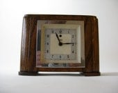 Art Deco Temco Electric Clock 1938 Solid Oak Case