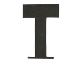 antique metal theatre marquee letter - T