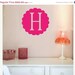 SALE 10% OFF Wall Decal Circle Monogram Initial Wall Decal LARGE Sale 35 Buckaroos