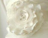 Handcraft Ivory Amour Flower Wedding Bridal Sash Belt