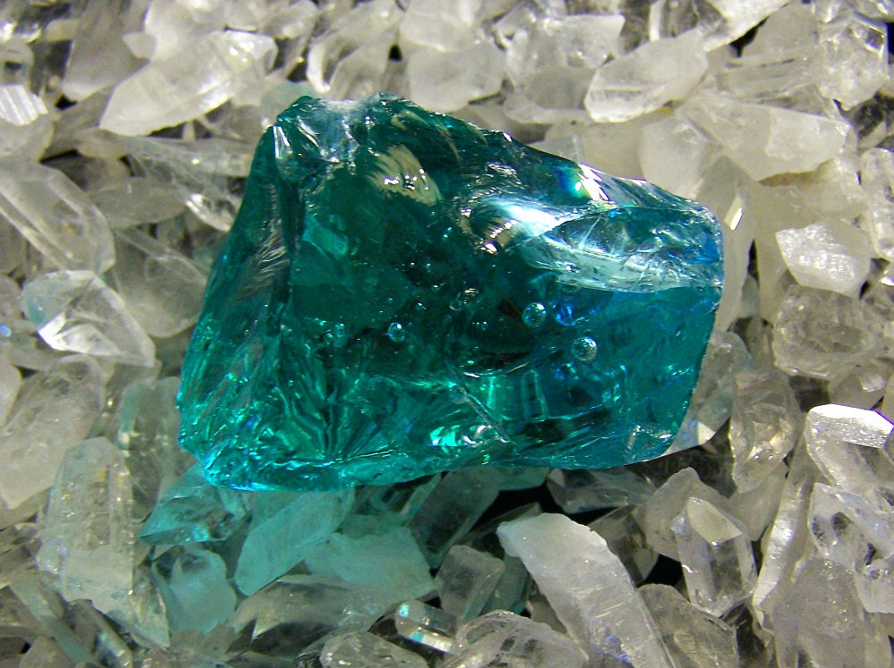 Andara Crystal Higher Heart Teal Color