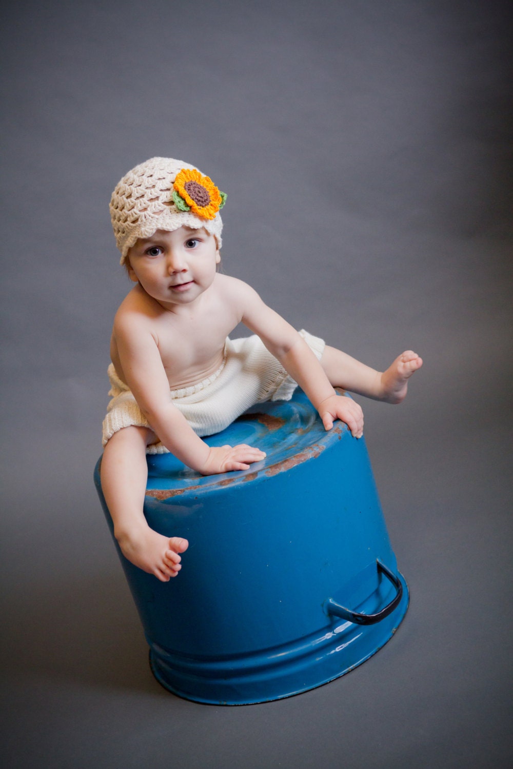 Girls SUN hat, Baby girls SUMMER, Crochet hat with flower kids eco friendly