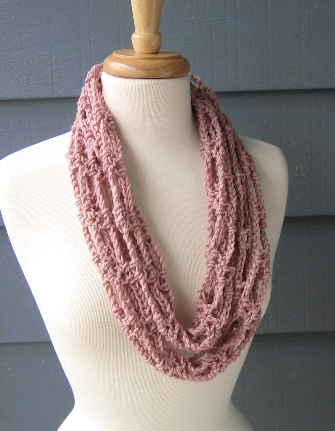 DIY / CROCHET PATTERN -  Ladder Necklace Scarf (Not the actual scarf)