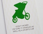 Stroller Sports Car Congrats