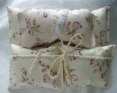 Handmade Lavender Scented Pillow, Sleep Mask, and Sachet Set, Rose and Ivory, Organic French Lavender, Mothers Day Gift