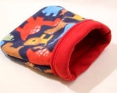 SALE Fleece Cozy Sack for Guinea Pigs and Small Animals -- Animals (M)