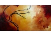 Super Sale. 15% Additional Savings. Original Modern Abstract Painting on Canvas.Tree Art. 36". Title"Divinity" by RSchoeffel