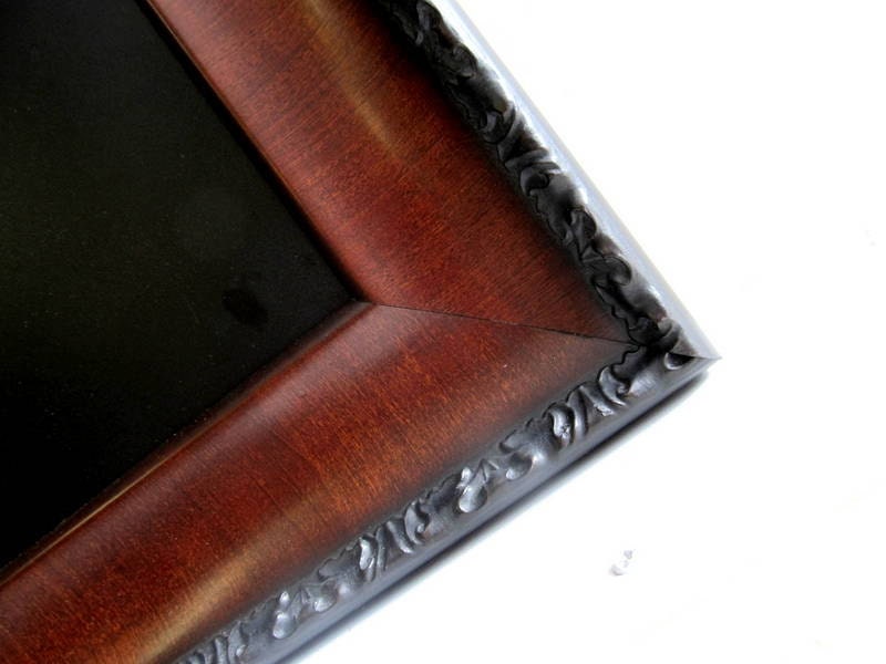 Home Office CHALKBOARD Wood Framed Chalkboard Kitchen Chalkboard Office Black MAGNETIC Memo Board Artwork Display Brown Stained