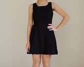 25 % OFF SALE 90s LITTLE Black corset mini dress S
