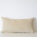 Decorative pillow cover - Lumbar pillow - 8x16 - Creamy Yellow - Light Gold - Chenille - Mini Lumbar