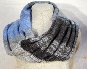 Kenai Fjord - knit infinity scarf, warm fluffy and soft - whale watching in a boat