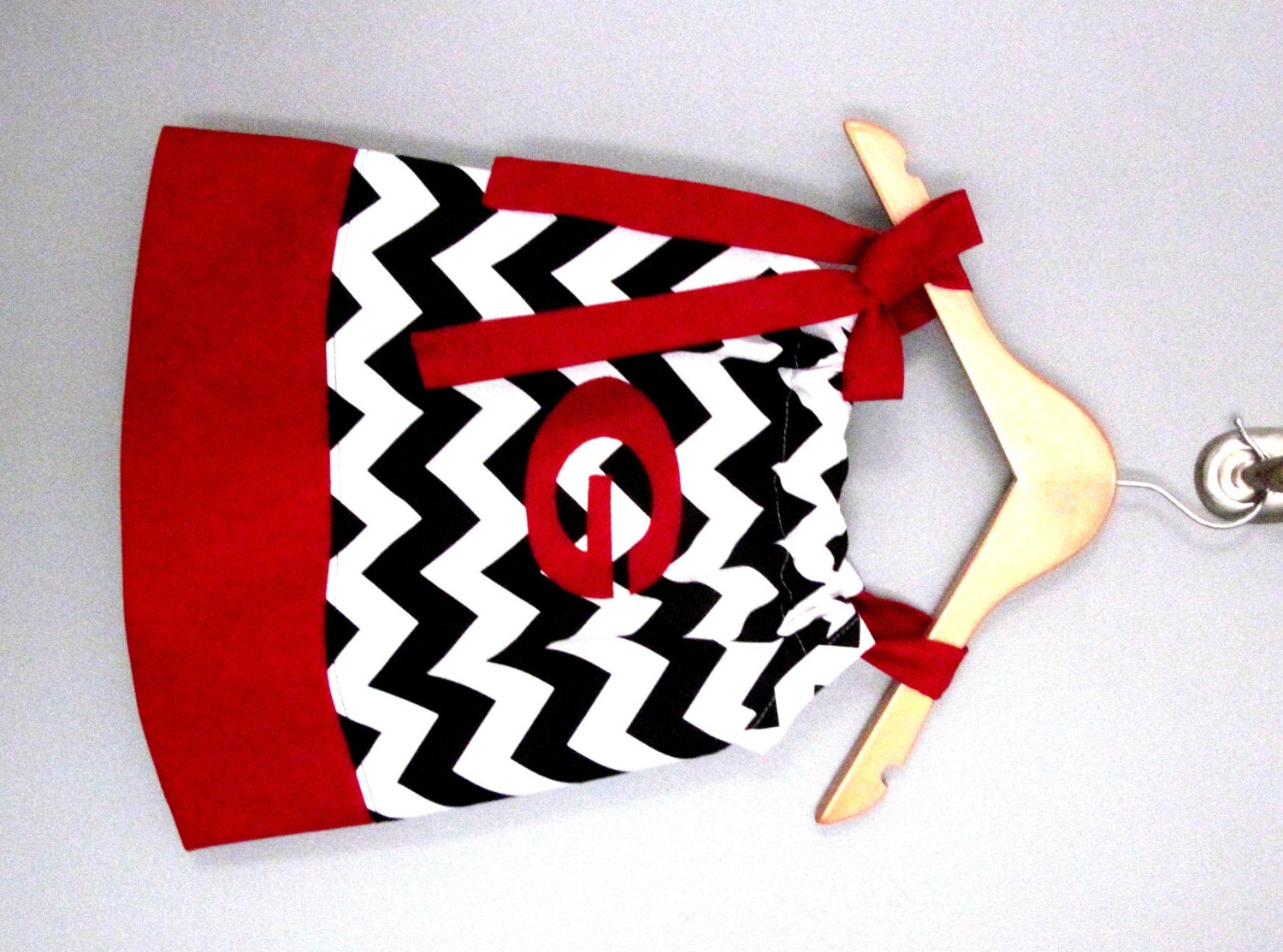 UGA Black and White Chevron Pillowcase Dress