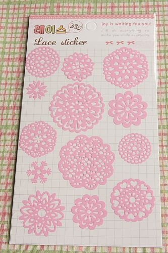 Stickers-Lace Doily Stickers-Deco Stickers-Carved Lace Stickers-Great for Scrapbooking