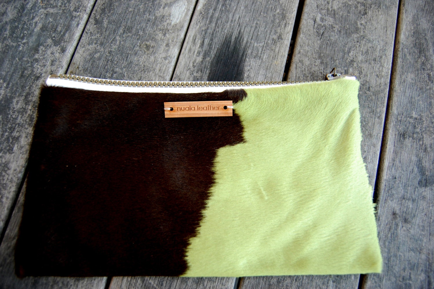 Hair on Hide Leather Pouch