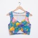 NOS vintage Floral crop top shirt size M