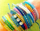 JUST ARRIVED - Rhinestone and Woven Friendship Bracelets