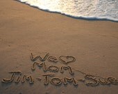Mother's Day Personalized Custom You Print Beach Sand Writing Photo