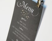 Mason Jar Wedding Menu Card