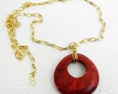 Red Apple Coral Necklace
