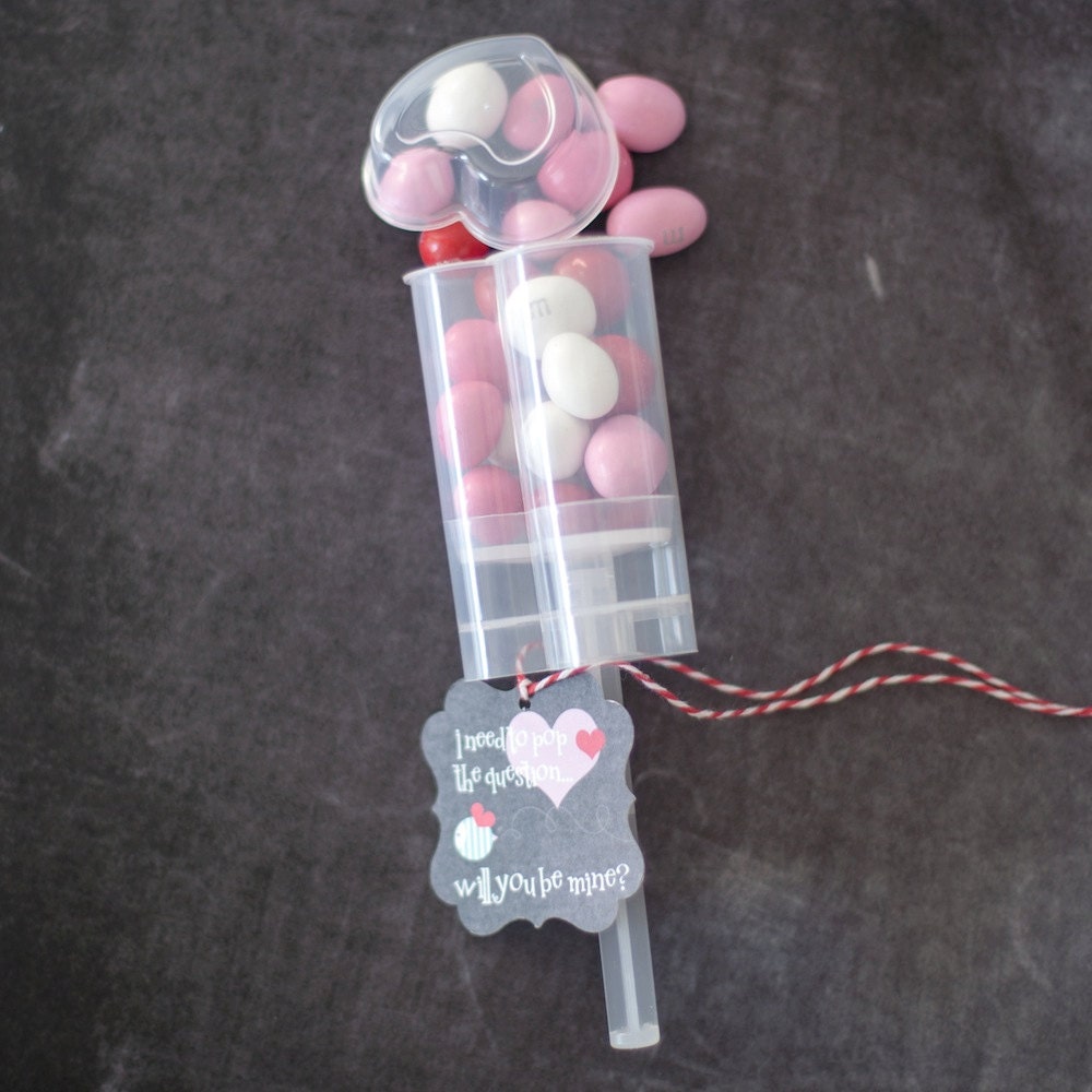 12 Valentines Day Party Push Up Pop Favor Kit - Petite Party Studio