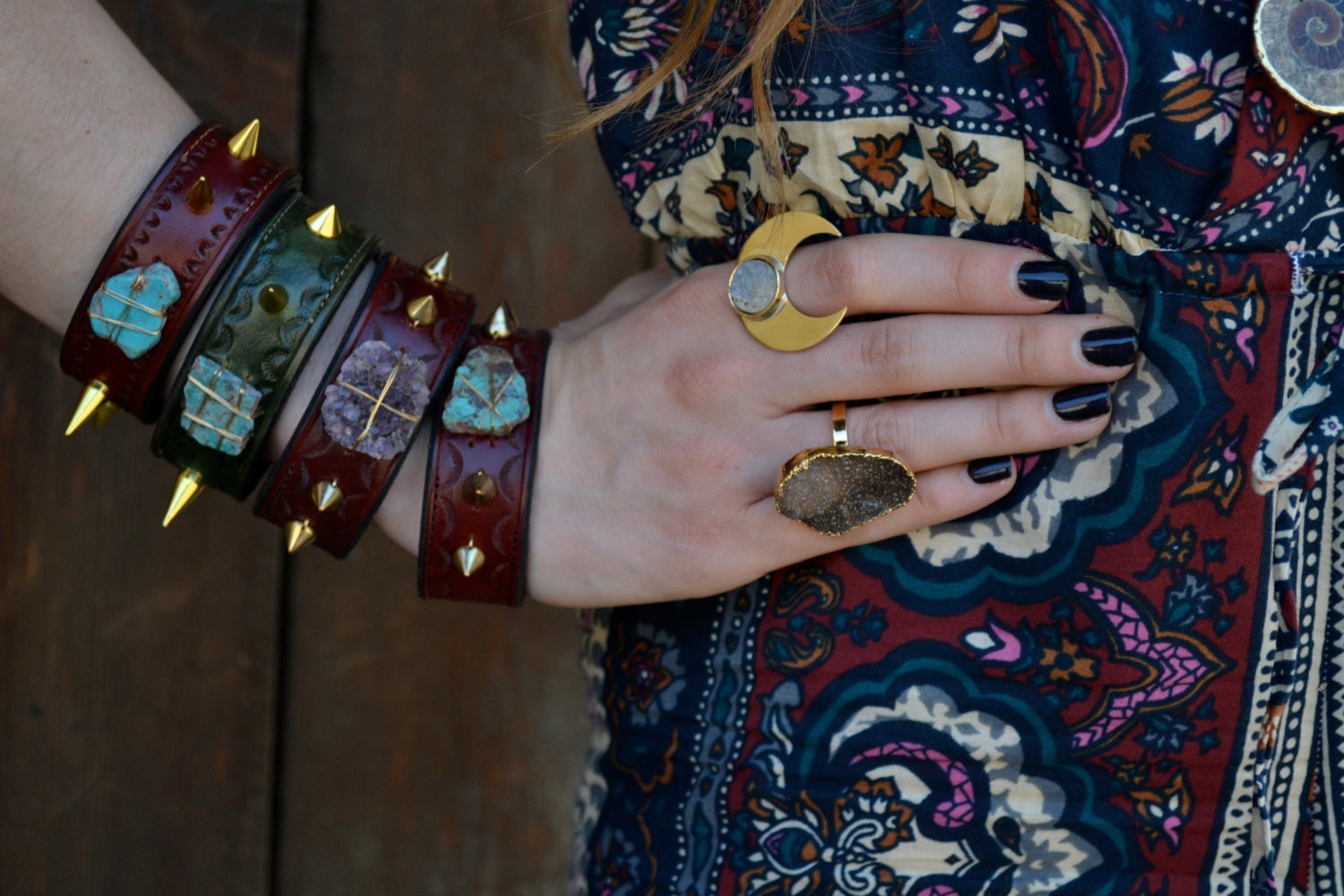 MOONBEAM WARRIOR Handcrafted Druzy Ring