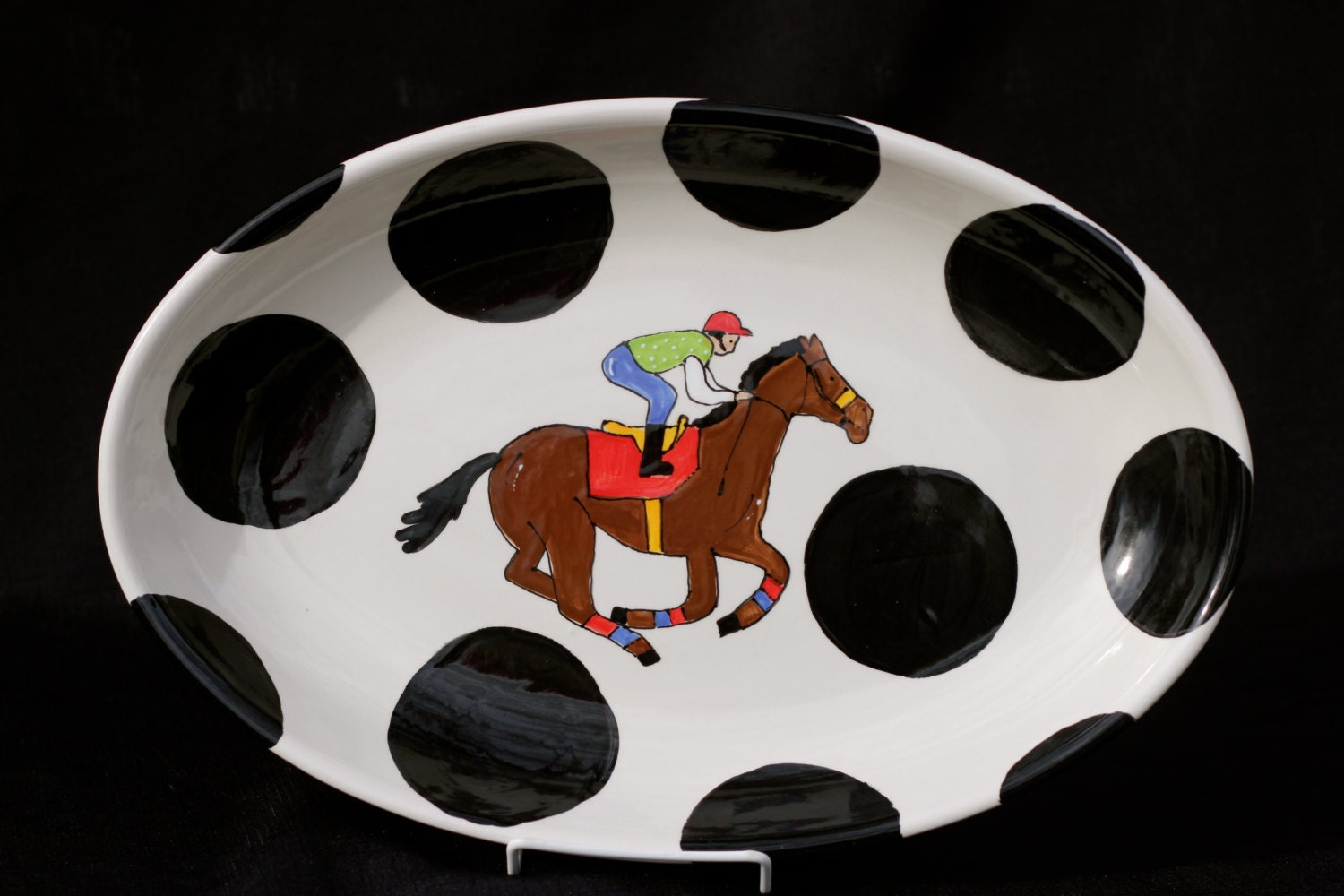 KY Derby oval serving platter