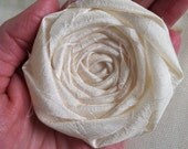 Bridal Ivory Flower Rosette 3 inches