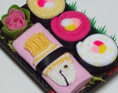 Baby Sushi Baby Girl Gift - Baby Shower Wash Cloth Gift - Yellow Fish