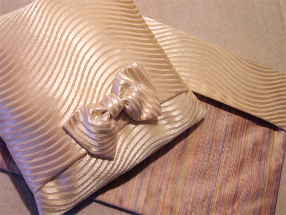 Ballet Pink Wave Satin Novelty Pillow