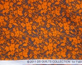 Daisy Mae DS Quilts Denyse Schmidt Tossed Flowers orange gray FQ or more