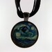 Doctor Who Van Gogh Starry Night TARDIS art necklace