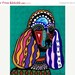50%  OFF SALE - 11x14 Standard Poodle Art Modern Dog Art Print Poster of Painting