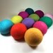 Wool Dryer Balls - Neon Delight Set of 12 Eco Friendly - Can be scented or unscented