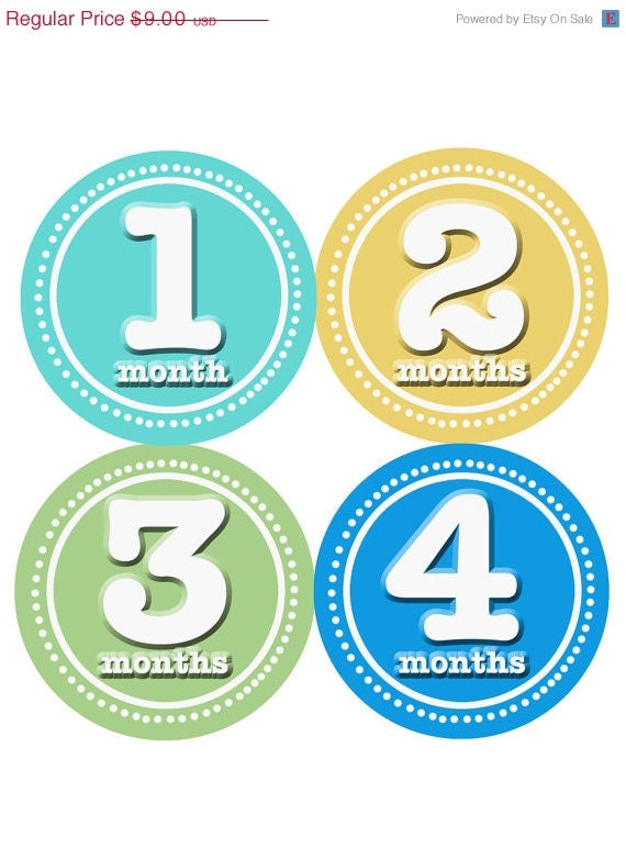 Baby Month Stickers Baby Boy Monthly Onesie Stickers Monthly Baby Sticker Boy Baby Shower Gift Photo Prop Baby Milestone