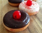 Maraschino cherry donuts