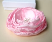 Light Pink Flower Hair Clip Accessory - Pink Flower Hair Accessory - Wedding Hair Piece