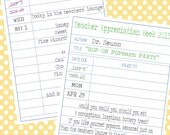 Teacher Appreciation Library Cards - JPEG ONLY