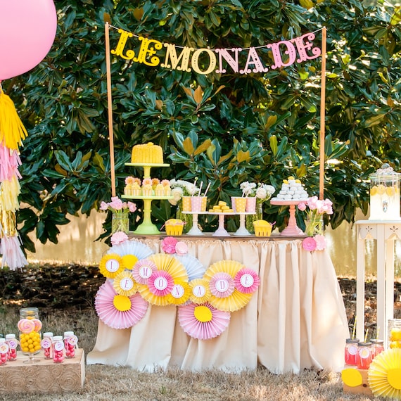 Pink Lemonade Stand Birthday Printable Party - Custom Package Il_570xn
